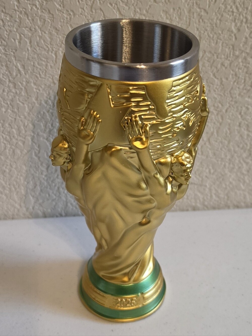 2026 World Cup champion trophy fan beer mug cup stainless steel copa mundial - Picture 4 of 14